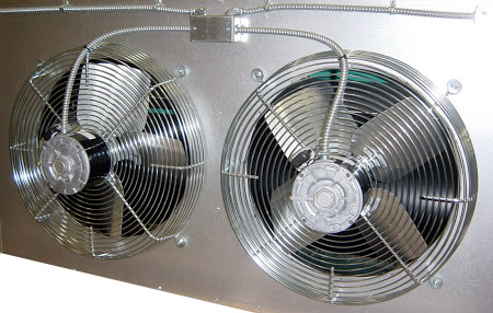 Omni waste (used) oil heaters incorporate high volume pressure style fans with a unique method of throwing air across their heat exchanger.